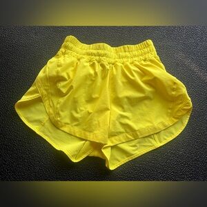 lululemon track that shorts 3" sonic yellow